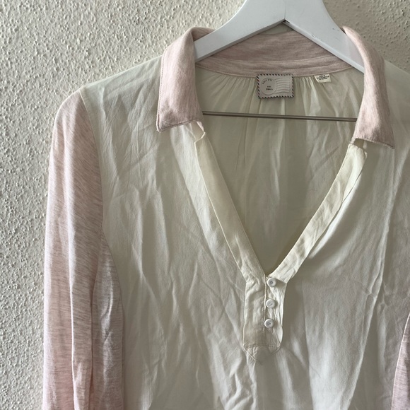 ANTHROPOLOGIE Postmark Jamison Henley Top Sz Small - Picture 6 of 15